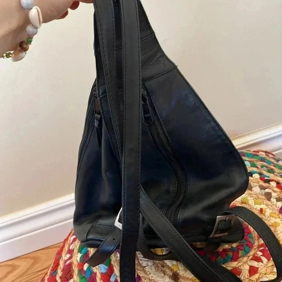 Tula black  leather small backpack - Picture 2 of 4